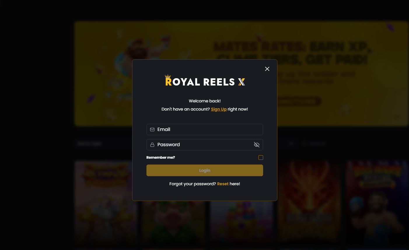 Royal Reels X Login
